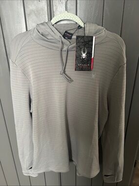 Spyder Light Gray Hooded Pullover